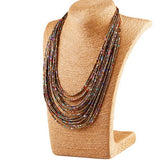 Exaggerated Bohemian Water Drop Multi-Layer Necklace