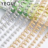 DIY Chain 18K Plated 0.3 Microns Hand Made 1m/Lot