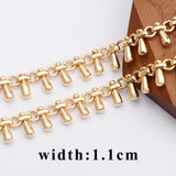 DIY Chain 18K Plated 0.3 Microns Hand Made 1m/Lot