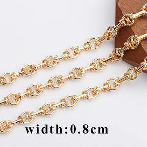 Hand Made 18k Gold Plated Chain 1m/Lot