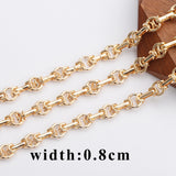Hand Made 18k Gold Plated Chain 1m/Lot