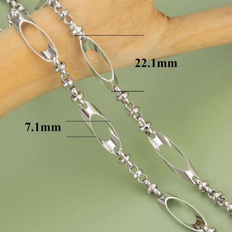 DIY Rhodium Plated Chain 1m/lot