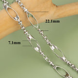 DIY Rhodium Plated Chain 1m/lot