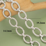 DIY Rhodium Plated Chain 1m/lot