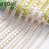 DIY Zircon Chain 18K Plated 0.3 Microns Copper Charms Jewelry Making
