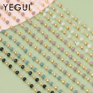 DIY Chain 18K Plated 0.3 Microns Copper Beads Charms Hand Made