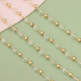 DIY Chain 18K Plated 0.3 Microns Copper Beads Charms Hand Made