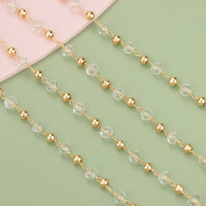 DIY Chain 18K Plated 0.3 Microns Copper Beads Charms Hand Made
