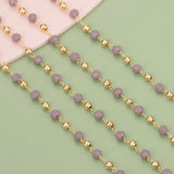 DIY Chain 18K Plated 0.3 Microns Copper Beads Charms Hand Made