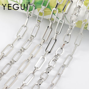 DIY Chain Rhodium Plated Copper Jewelry Findings
