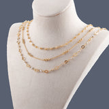 DIY Chain 18K Plated Copper Rhodium Bracelet Necklace 1m