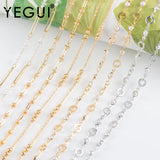 DIY Chain 18K Plated Copper Rhodium Bracelet Necklace 1m