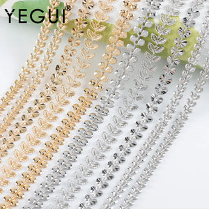 18k Plated DIY Chain Jewelry Finding 1m/lot