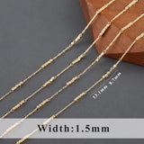 DIY Chain 18k Plated Copper with Pearl Charm