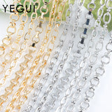 DIY Chain Charms 18K Plated Copper Metal 1m/lot