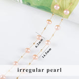 DIY Chain Stainless Steel with Natural Pearl