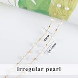 DIY Chain Stainless Steel with Natural Pearl