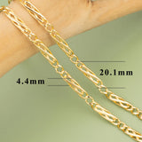 DIY Chain 18K Rhodium Plated Copper 50cm/Lot