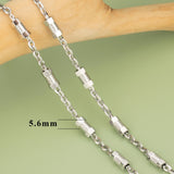18k Rhodium Plated DIY Chain, 1m/lot