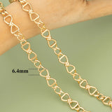 18k Rhodium Plated DIY Chain, 1m/lot