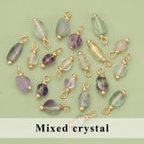 Natural Stone Charms 18k Plated Hand Made DIY Pendants