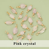 Natural Stone Charms 18k Plated Hand Made DIY Pendants