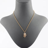 18k Plated Copper Metal Zircon Charms DIY Pendants 10pcs/lot
