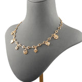 18k Plated Copper Metal Charms with Zircons, 10pcs/lot