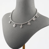 18k Plated Copper Metal Charms with Zircons, 10pcs/lot