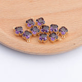 18k Plated Zircon DIY Pendant Jewelry Accessories