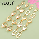 18k Plated Lobster Clasp Hooks for Necklace Bracelet