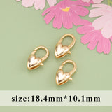 18k Plated Lobster Clasp Hooks for Necklace Bracelet