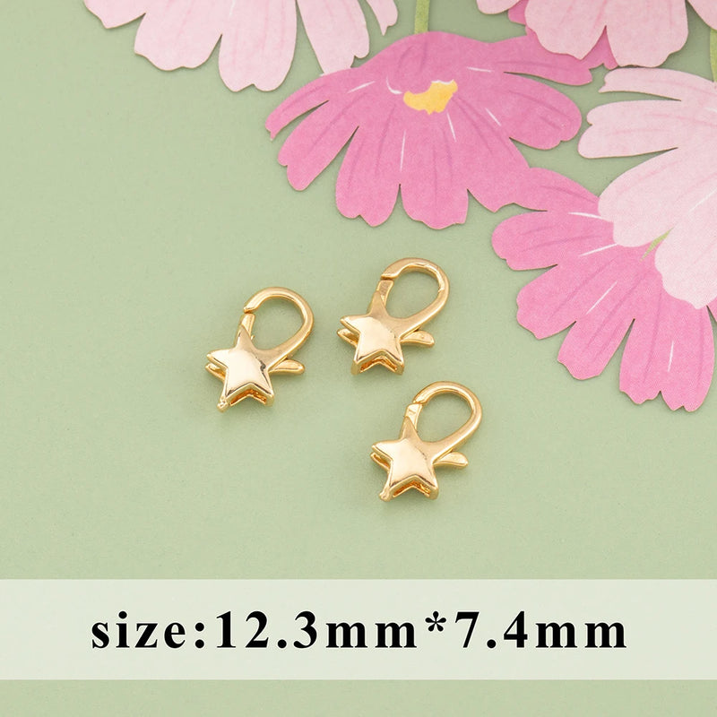 18k Plated Lobster Clasp Hooks for Necklace Bracelet
