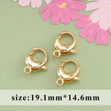 18k Plated Lobster Clasp Hooks for Necklace Bracelet