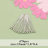 Rhodium Plated Copper Metal Jewelry Accessories 25g/lot