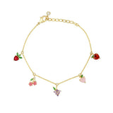 18k Plated Zircon Charms for DIY Earrings
