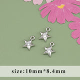 18k Rhodium Plated Copper Zircon DIY Pendant 10pcs/lot