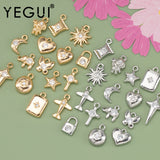 18k Rhodium Plated Copper Zircon DIY Pendant 10pcs/lot