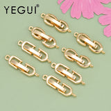 18k Plated Nickel Free Copper Metal Jewelry Accessories Hooks