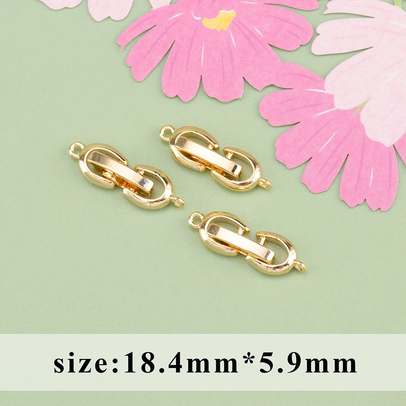 18k Plated Nickel Free Copper Metal Jewelry Accessories Hooks