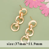 18k Rhodium Plated Drop Earrings for Women