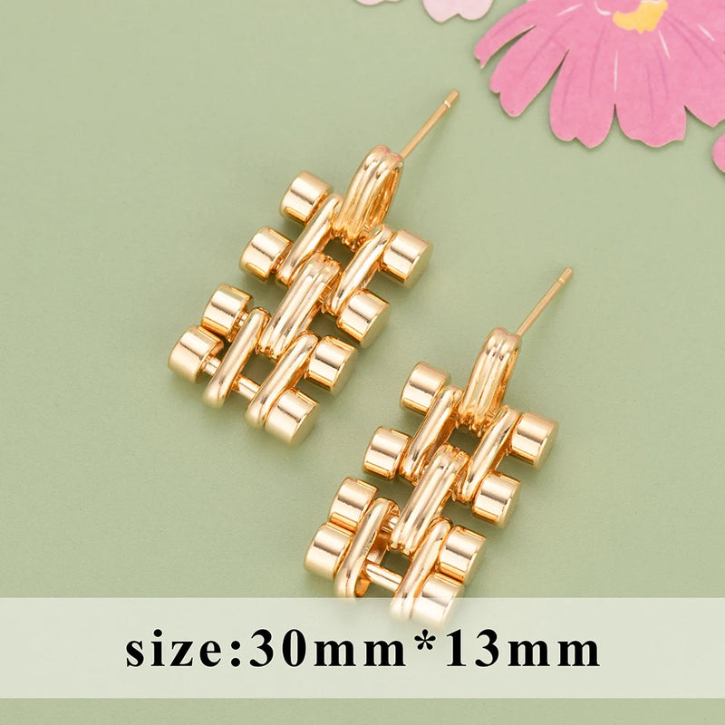 18k Rhodium Plated Drop Earrings for Women