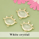 18k Plated Copper Natural Stone Charms DIY Pendants 4pcs/lot