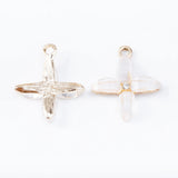 20 PCS Flower Crystal Charms Alloy Jewelry Pendants for DIY Craft - JS2131