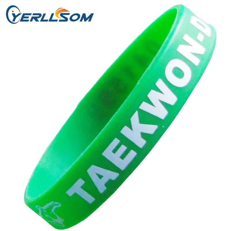 YERLLSOM 30PCS Silicone Bracelets with Words Print for Promotion