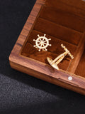 YEWANG rudder Shape cufflinks Jewelry Man