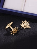 YEWANG rudder Shape cufflinks Jewelry Man