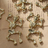 10pcs Skeleton Body Skull Charms DIY Necklace Keychain 50*27MM