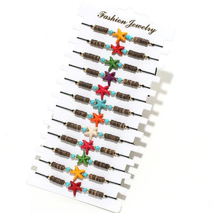Bohemia Turtle Starfish Animals Charm Bracelets Set for Women
