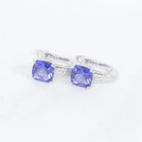 925 Silver Colorful Stone Hanggie Earrings For Women